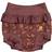 Wheat Neoprene Swim Pants Ruffle - Maroon Flowers