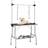 vidaXL Adjustable Dog Grooming Table with 2 Loops and Basket 90x60x76cm