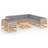 vidaXL 3076729 Loungeset, 1 Bord inkl. 9 Soffor