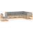 vidaXL 3076814 Loungeset, Bord inkl. 7 Soffor