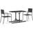 vidaXL 3072443 Matgrupp, 1 Bord inkl. 2 Stolar