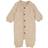 Wheat Wool Fleece Jumpsuit - Khaki Melange (9369E-786-3204)