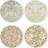 Spode Morris & Co Asiet 20cm 4stk