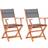 vidaXL 48690 2-pack Havestol