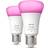 Philips Hue Smart Light LED Lamps 11W E27 2-pack