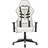 vidaXL Silla De Gaming Cuero Sintético Blanco Y Negro 16,2kg