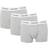 Calvin Klein Cotton Stretch Low Rise Trunks 3-pack - Grey Heather