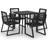 vidaXL 3060214 Matgrupp, 1 Bord inkl. 4 Stolar