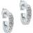 Ted Baker Seenita Nano Hoop Huggie Earrings - Silver/Transparent