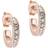 Ted Baker Seenita Nano Hoop Huggie Earrings - Rose Gold/Transparent