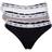 Tommy Hilfiger Essentials Thong 3-pack - White/Navy