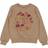 Wheat Flower Circle Embroidery - Khaki Melange