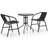 vidaXL 3080087 Patio Dining Set, 1 Table incl. 2 Chairs