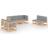 vidaXL 3076469 Loungeset, Bord inkl. 7 Soffor