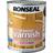 Ronseal Quick Dry Interior Varnish Wood Paint, Wood Protection Clear 2.5L