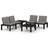 vidaXL 3059832 Loungeset, 2 Bord inkl. 2 Soffor