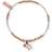 ChloBo Double Star Bracelet - Silver/Rose Gold