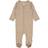 Wheat Wool Footed Jumpsuit - Khaki Melange (9305E-775-3204)