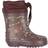 Wheat Thermo Rubber Boot - Maroon Flowers