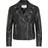 Vila Cara Faux Leather Jacket - Black