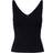 Jacqueline de Yong Nanna V-Neck Sleeveless Top - Black/Black