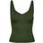 Jacqueline de Yong Nanna V-Neck Sleeveless Top - Green/Kalamata