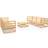 vidaXL 3075334 Loungeset, 1 Bord inkl. 6 Soffor