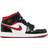 NIKE Air Jordan 1 Mid GS - White/Gym Red/Black