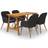 vidaXL 3068773 Matgrupp, 1 Bord inkl. 4 Stolar