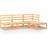 vidaXL 3075484 Loungeset, Bord inkl. 3 Soffor
