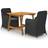vidaXL 3068715 Matgrupp, 1 Bord inkl. 2 Stolar