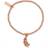 ChloBo Cute Charm Feather Heart Bracelet - Rose Gold