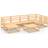 vidaXL 3075689 Loungeset, 1 Bord inkl. 5 Soffor