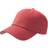 Atlantis Action 6 Panel Chino Baseball Cap - Red