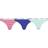 Calvin Klein Carousel Thongs 3-pack - Rainer Stripe/Royalty/Frosty Mint