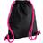 BagBase Icon Gymsac - Black/Fuchsia