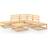 vidaXL 3075499 Loungeset, 1 Bord inkl. 3 Soffor