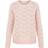 Pieces Bibi Patterned Knitted Top - Misty Rose