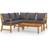 vidaXL 3057776 Loungeset, 1 Bord inkl. 2 Stolar & 3 Soffor