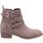 Hush Puppies Jenna Leren Enkellaarsjes - Taupe