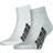 Puma Lifestyle Quarter Sock 2-pack - White/Grey