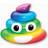 Summer Fun Rainbow Poo Air Mattress