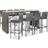 vidaXL 49567 Bargrupp, 1 Bord inkl. 8 Stolar