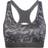 Adidas Believe This Medium Support Allover Print Sport Bra - Grey Three/Black