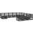 vidaXL 3076055 Loungeset, 1 Bord inkl. 11 Soffor