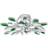 vidaXL Acrylic Crystal Leaf Loftplafond ∅ 45cm