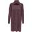 Only Jana Long Knitted Dress - Red/Rose Brown