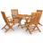 vidaXL 3059584 Patio Dining Set, 1 Table incl. 4 Chairs