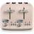 De'Longhi Argento Flora 4 Slice Toaster Rose Pink