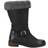 Hush Puppies Bonnie Mid Boots - Black